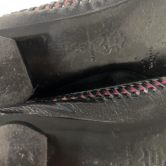 Belle Sigerson Morrison Ballet Flat Black Leather Woven Weave Point Toe … - Picture 11 of 11